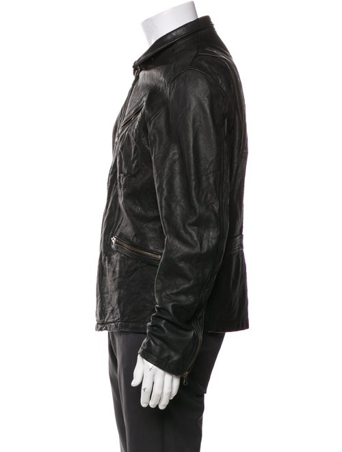Billy Reid Lambskin Moto Jacket