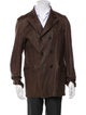 Billy Reid Leather Peacoat