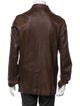 Billy Reid Leather Peacoat