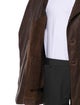 Billy Reid Leather Peacoat