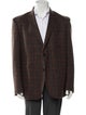 Billy Reid Wool Plaid Print Blazer