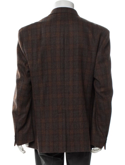 Billy Reid Wool Plaid Print Blazer