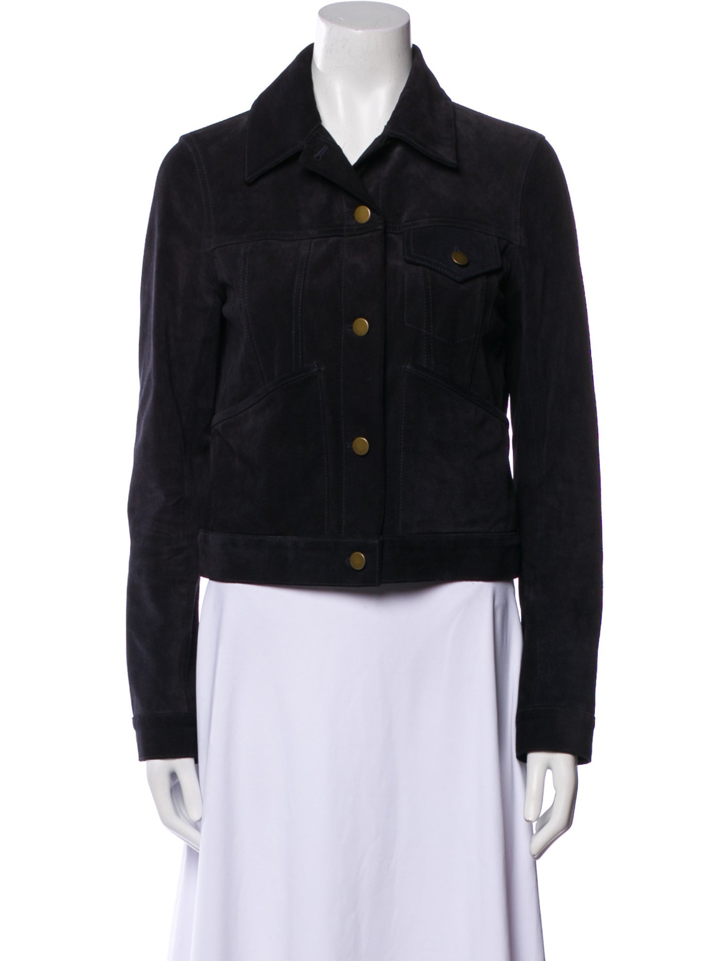 Billy Reid Calfskin Denim Jacket