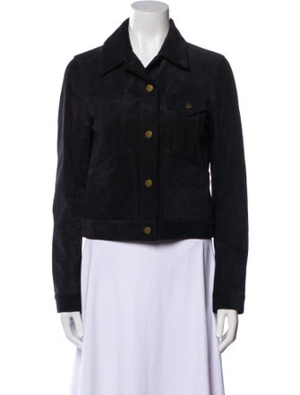 Billy Reid Calfskin Denim Jacket