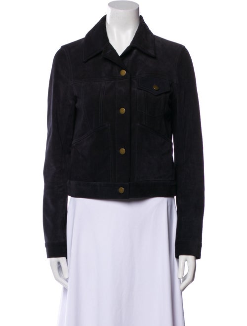 Billy Reid Calfskin Denim Jacket