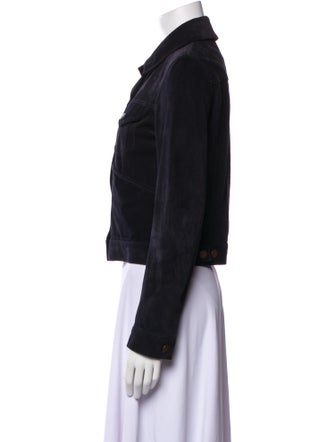 Billy Reid Calfskin Denim Jacket