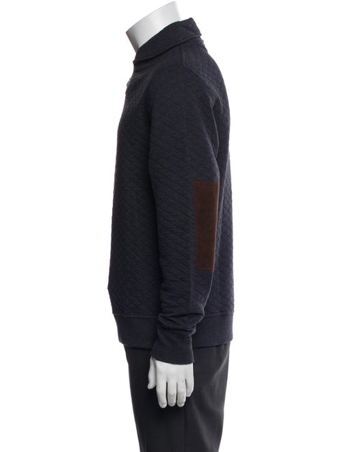 Billy Reid Mock Neck Long Sleeve Polo Sweater