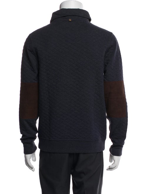 Billy Reid Mock Neck Long Sleeve Polo Sweater