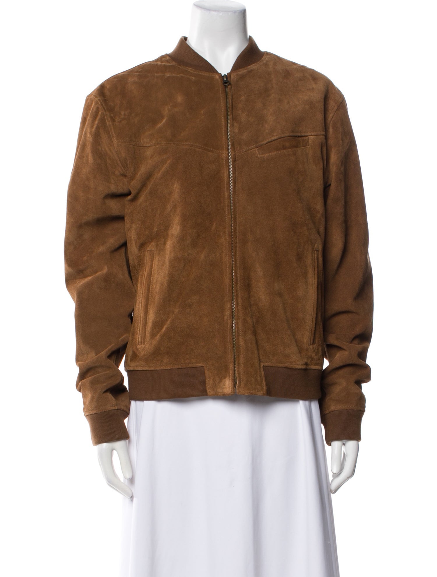 Billy Reid Suede Bomber Jacket