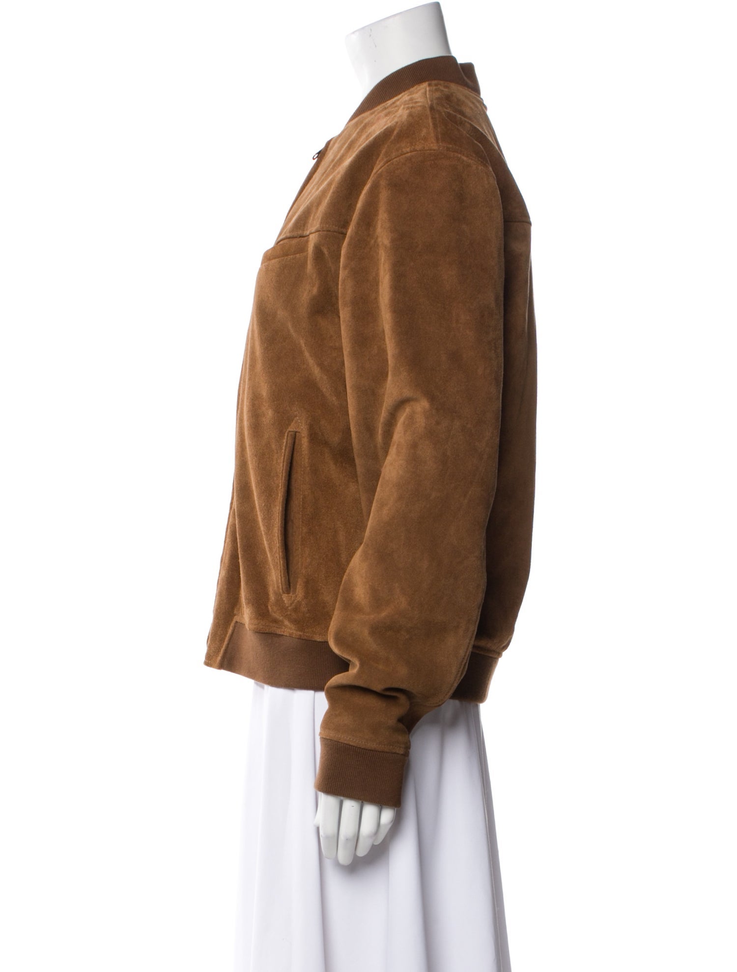 Billy Reid Suede Bomber Jacket