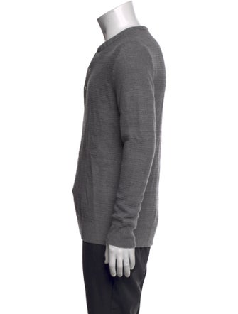 Billy Reid Crew Neck Long Sleeve Polo Sweater