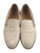 Billy Reid Suede Embroidered Accent Loafers