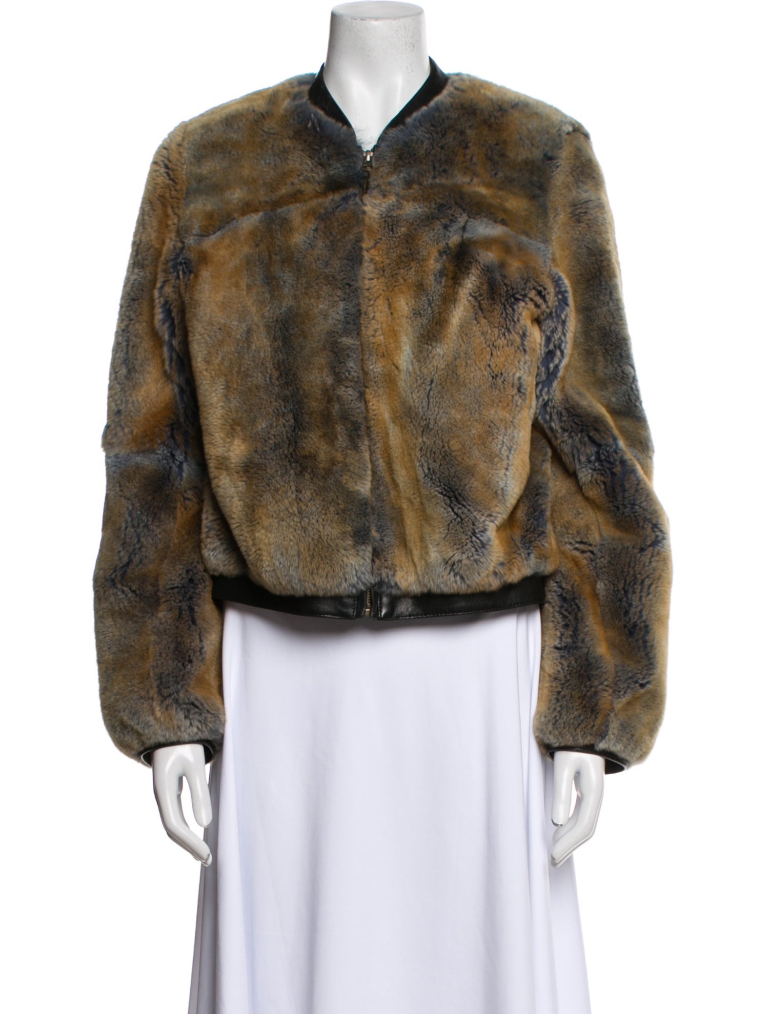 Billy Reid Fur Printed Fur Jacket