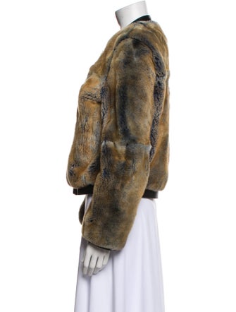 Billy Reid Fur Printed Fur Jacket