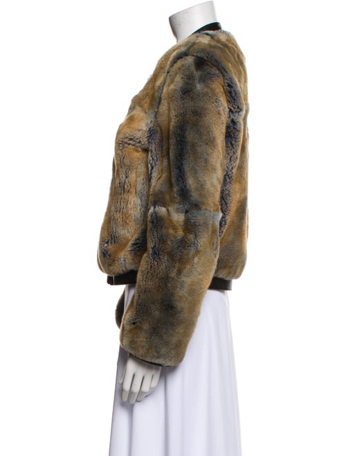 Billy Reid Fur Printed Fur Jacket