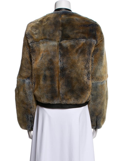 Billy Reid Fur Printed Fur Jacket