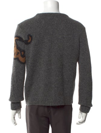 Billy Reid Graphic Print Crew Neck Pullover