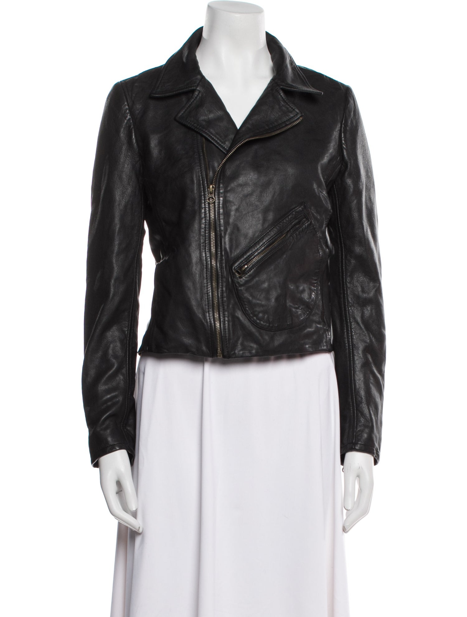 Billy Reid Leather Biker Jacket