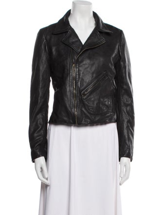 Billy Reid Leather Biker Jacket