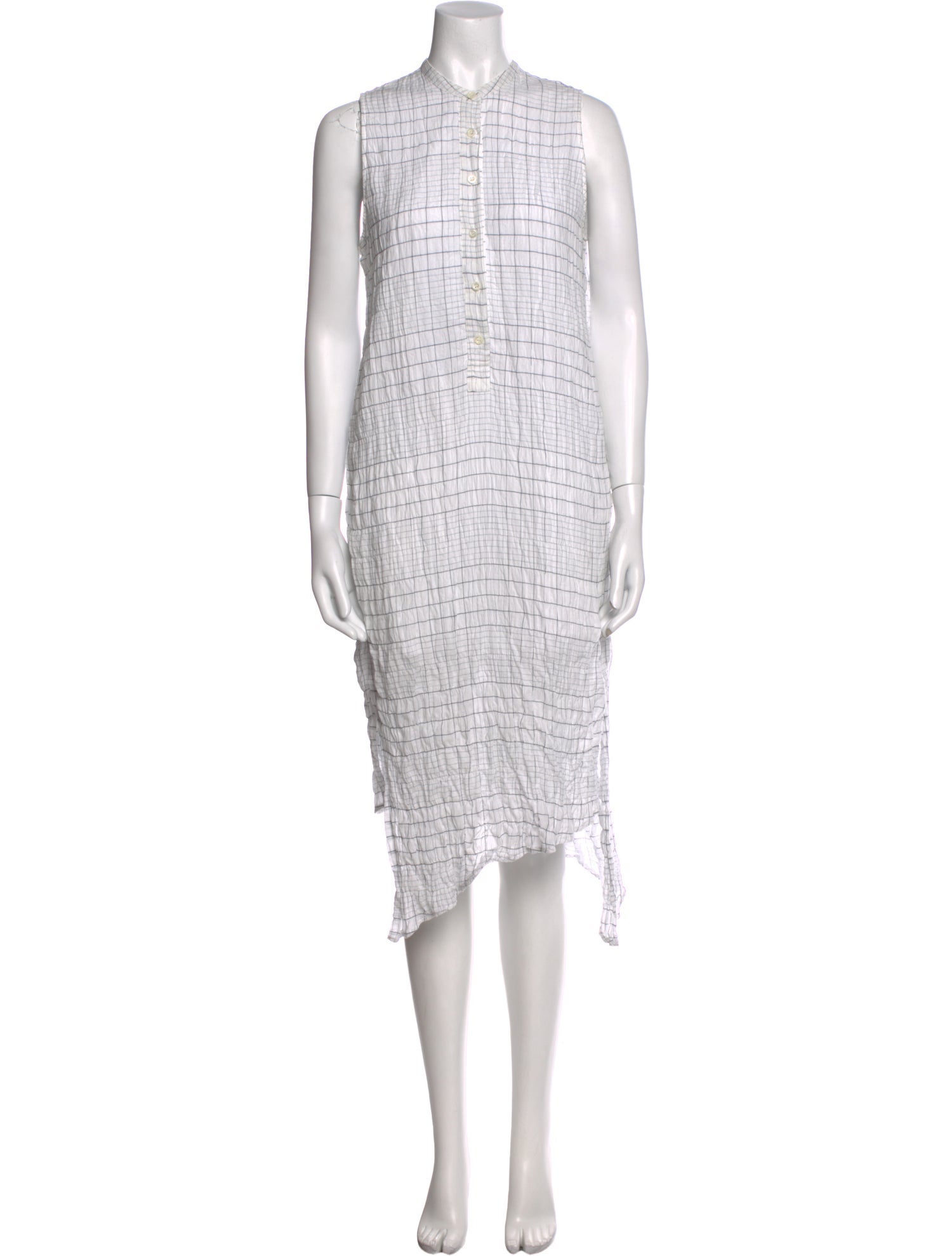 Billy Reid Plaid Print Midi Length Dress