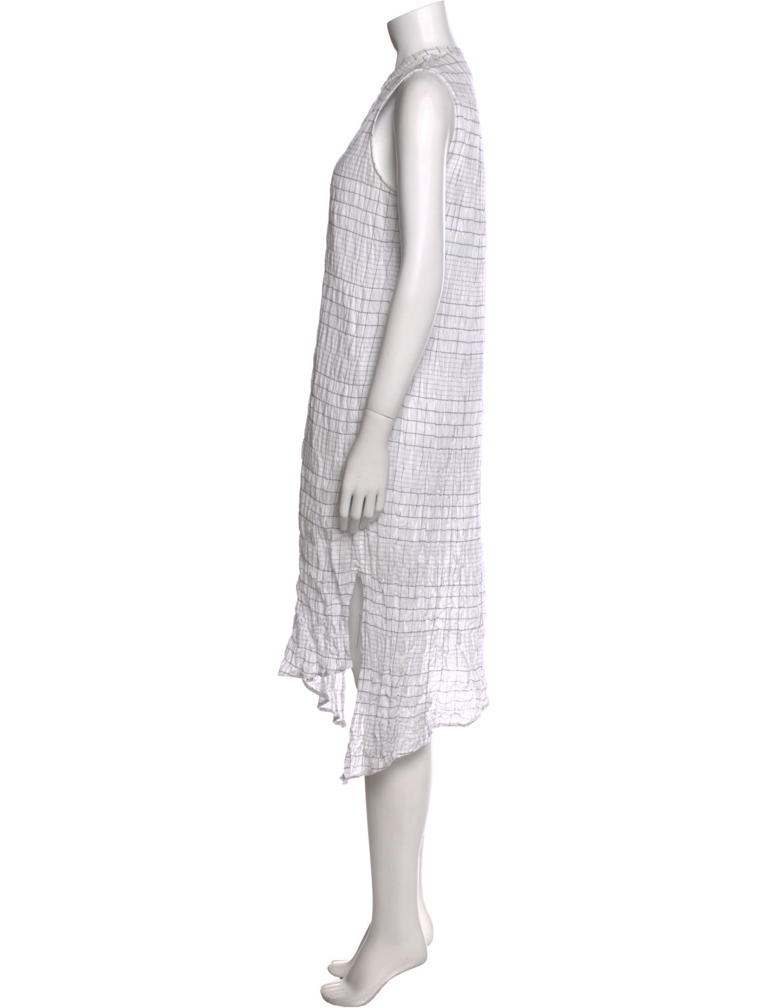 Billy Reid Plaid Print Midi Length Dress