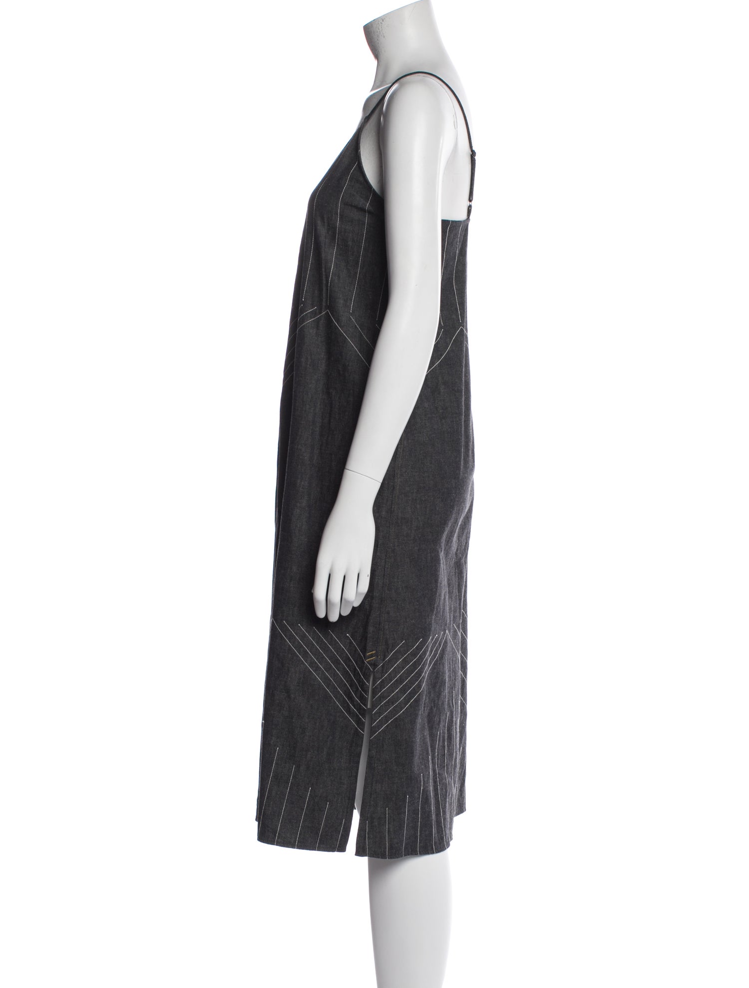Billy Reid Striped Midi Length Dress