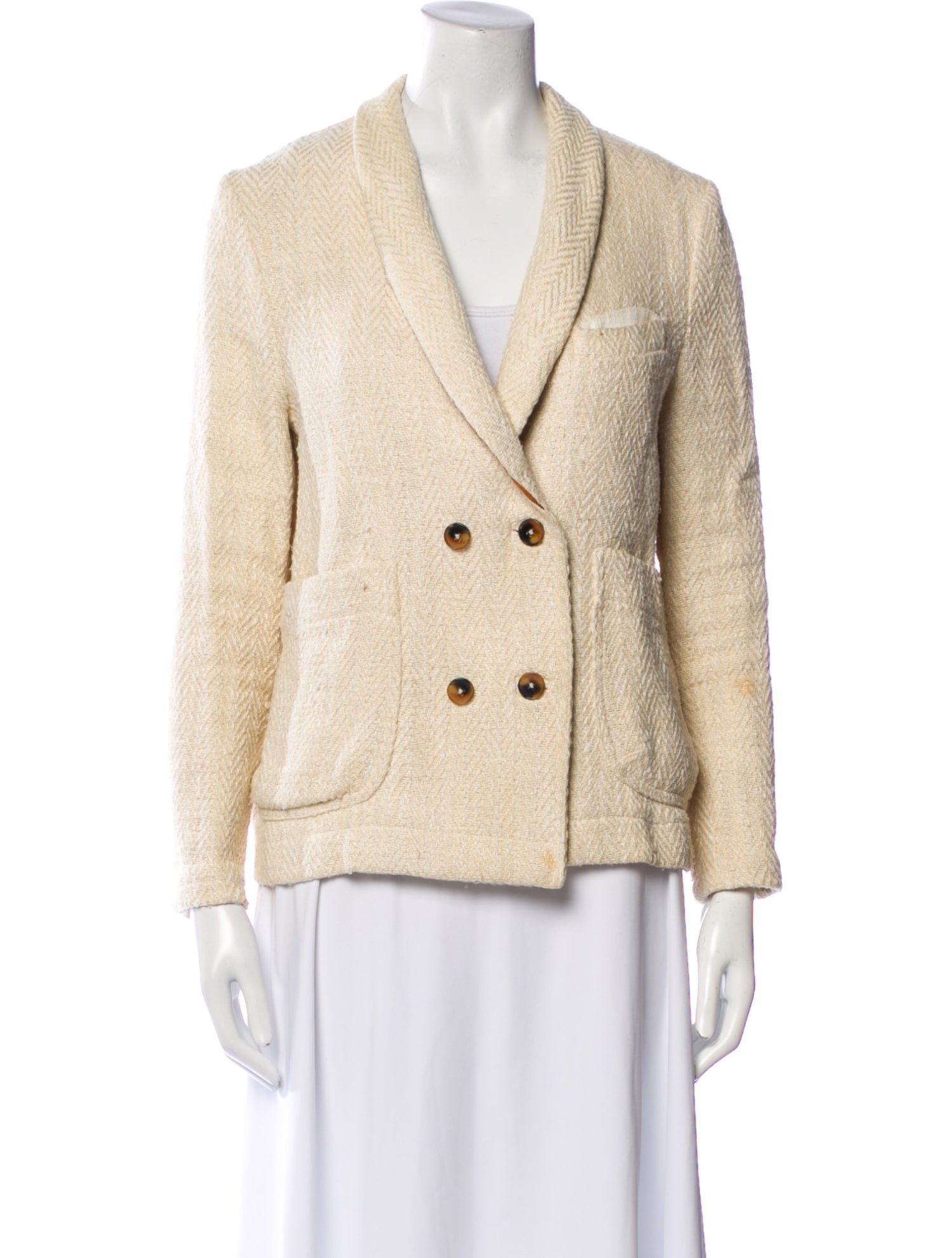 Billy Reid Tweed Pattern Blazer