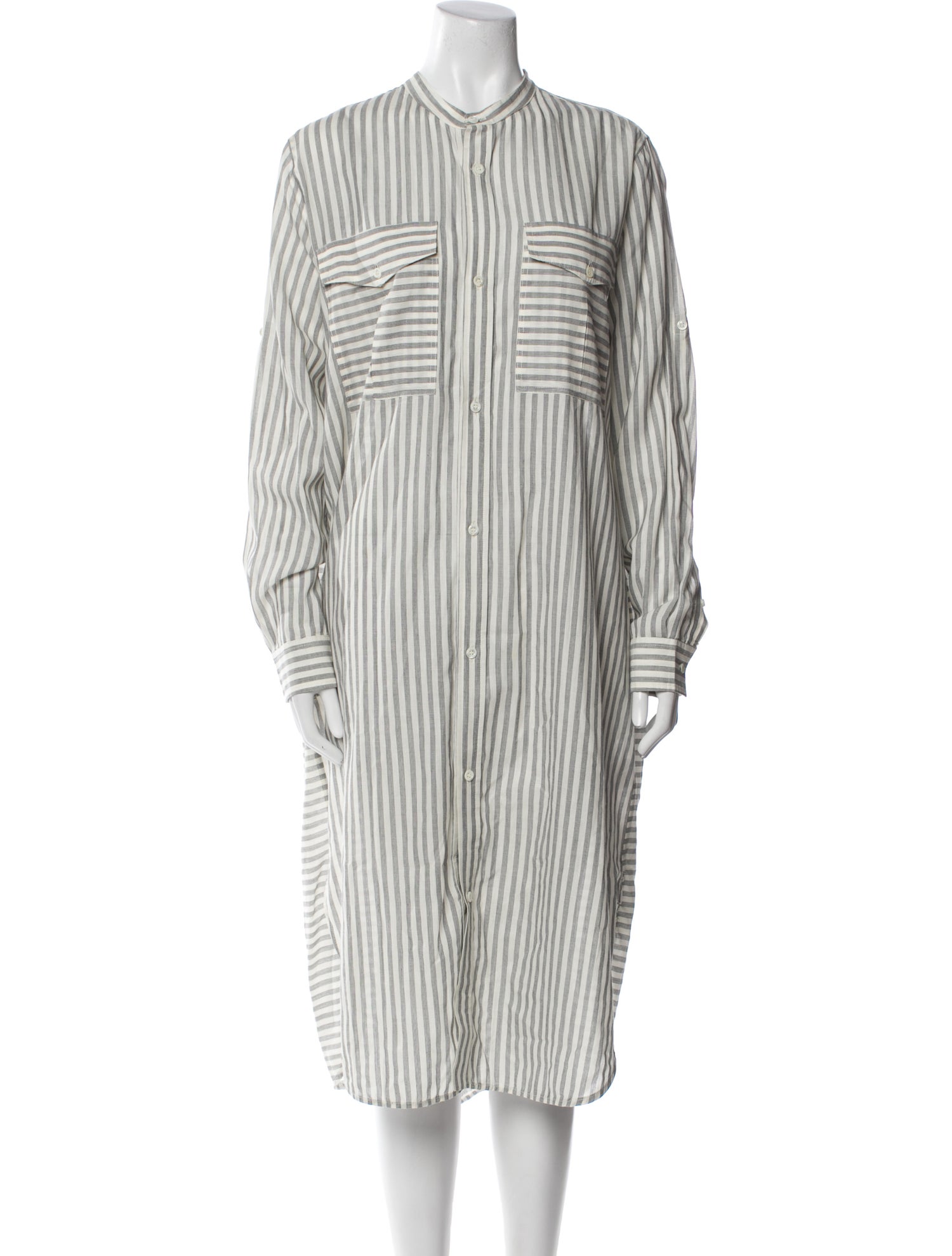 Billy Reid Striped Midi Length Dress