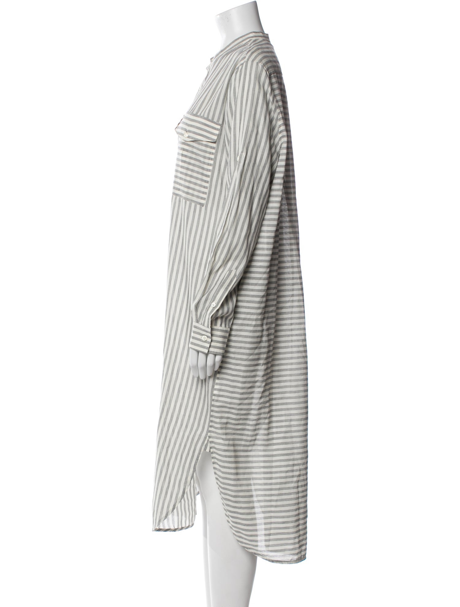 Billy Reid Striped Midi Length Dress