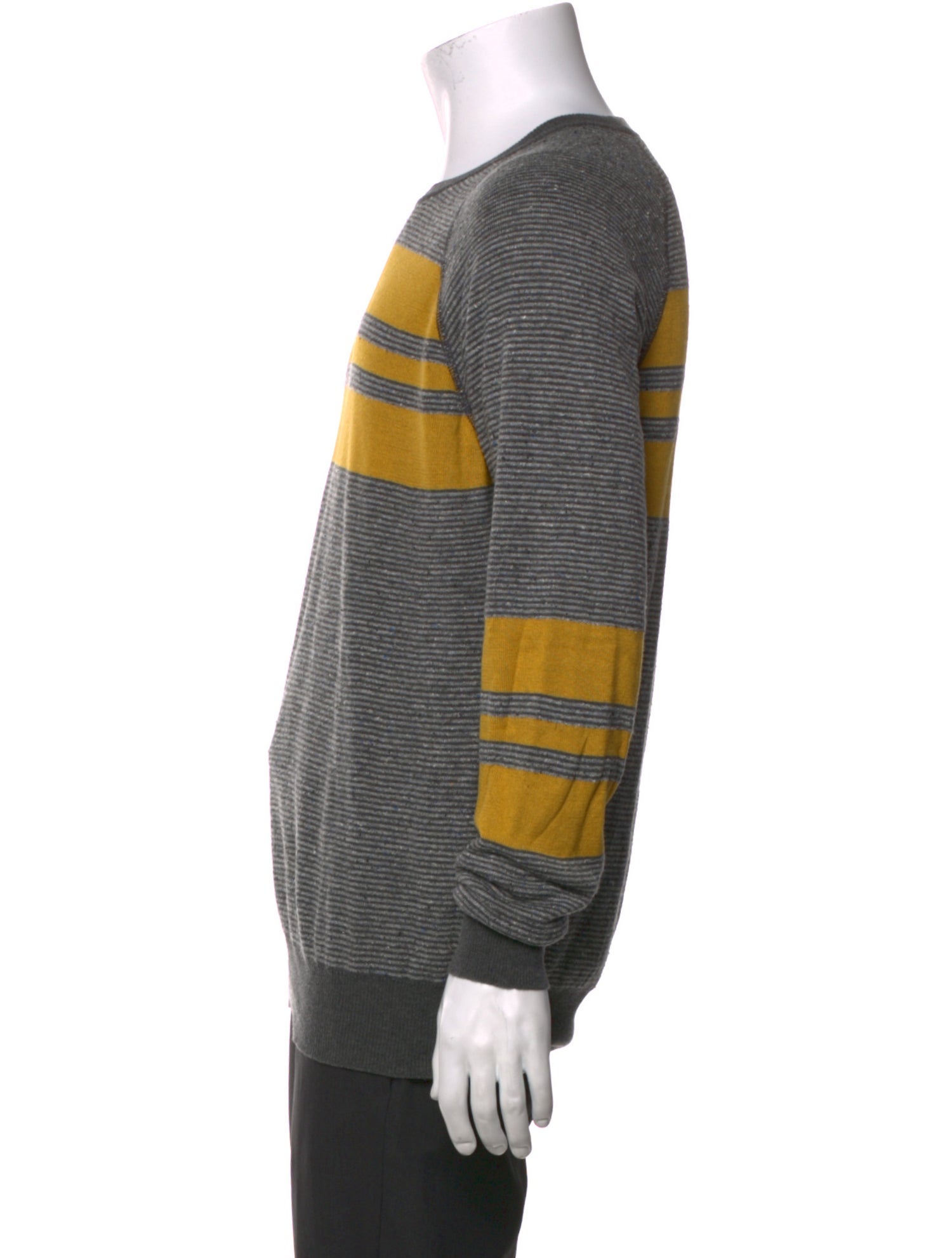 Billy Reid Striped Crew Neck Pullover