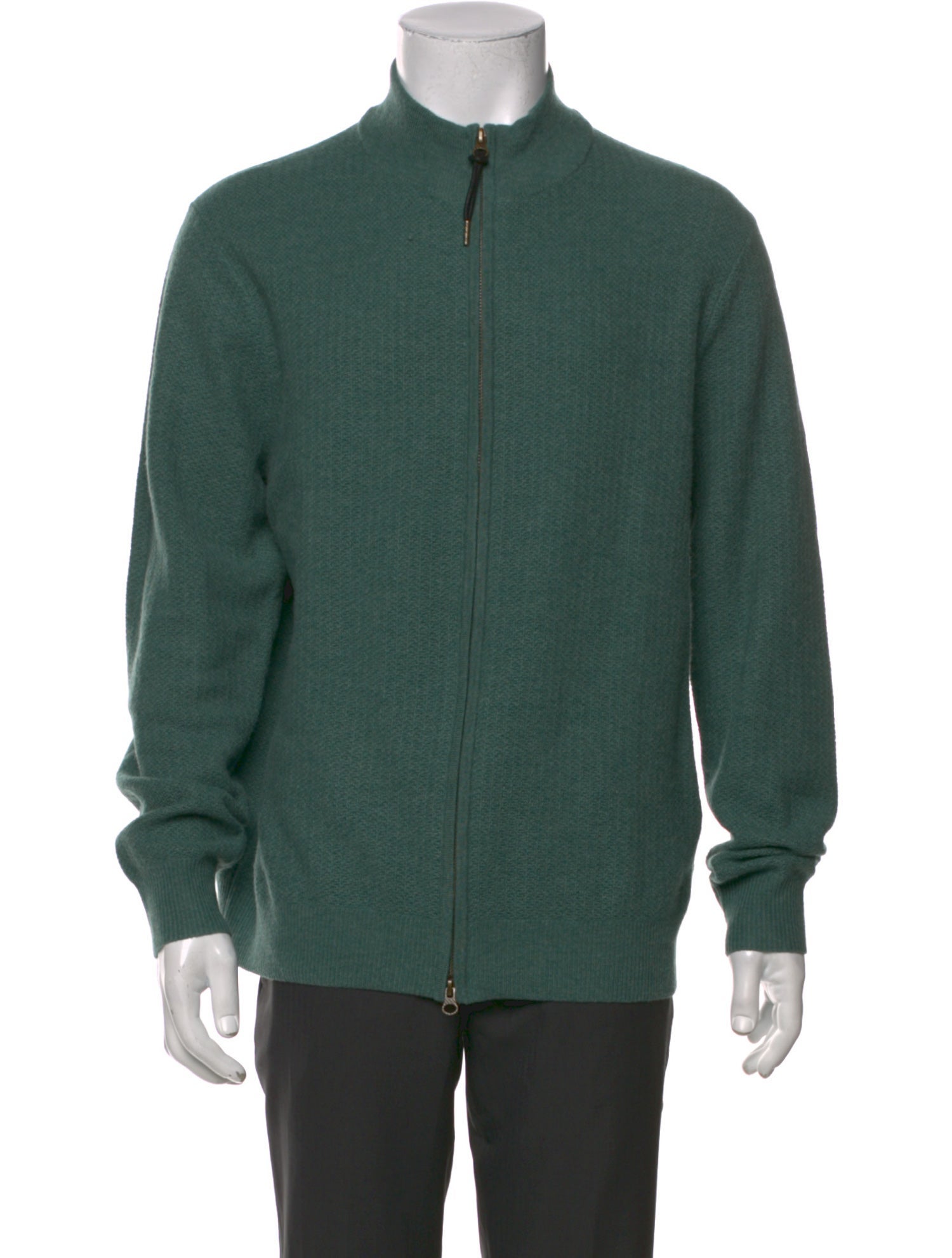 Billy Reid Wool Mock Neck Cardigan