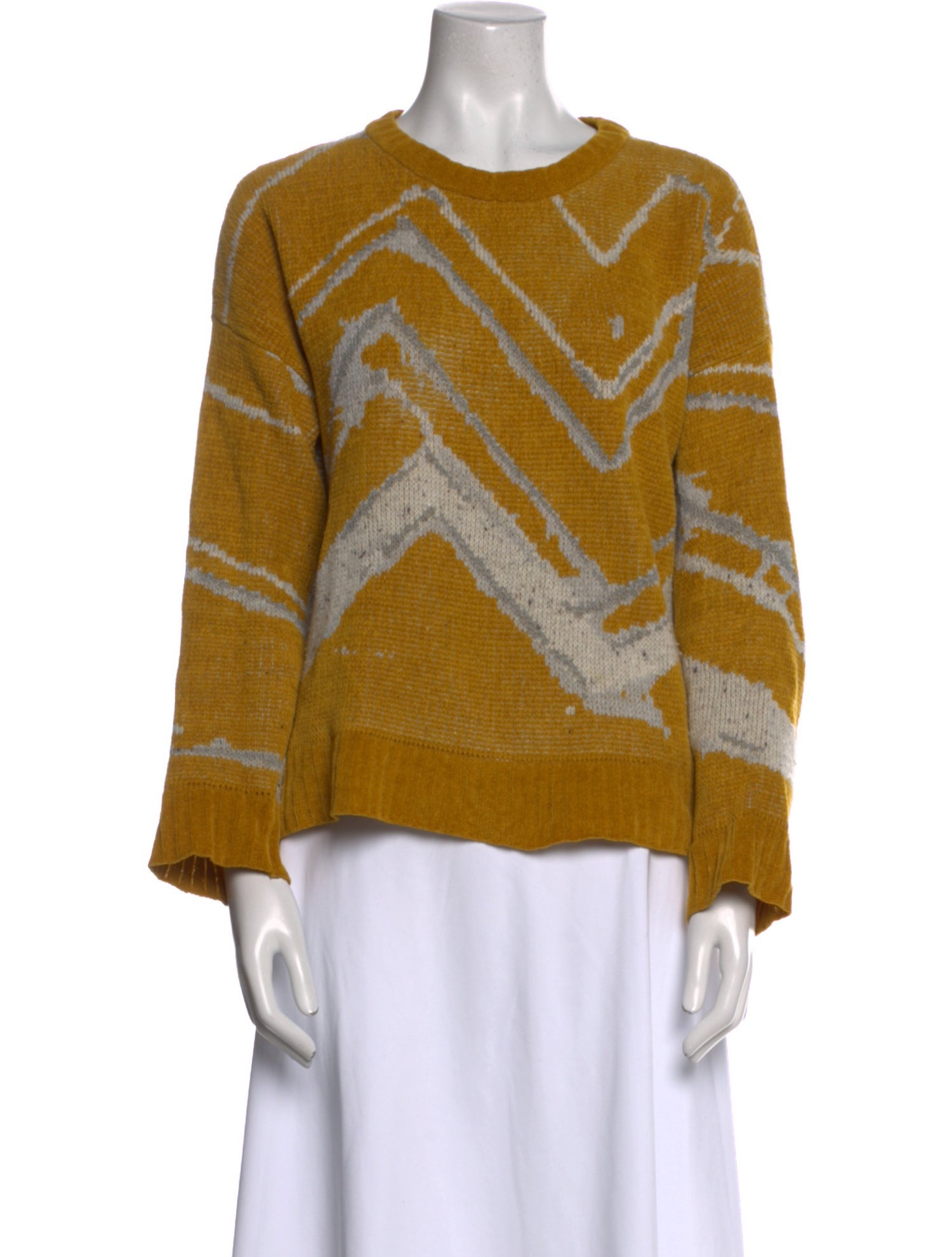 Billy Reid Striped Crew Neck Sweater