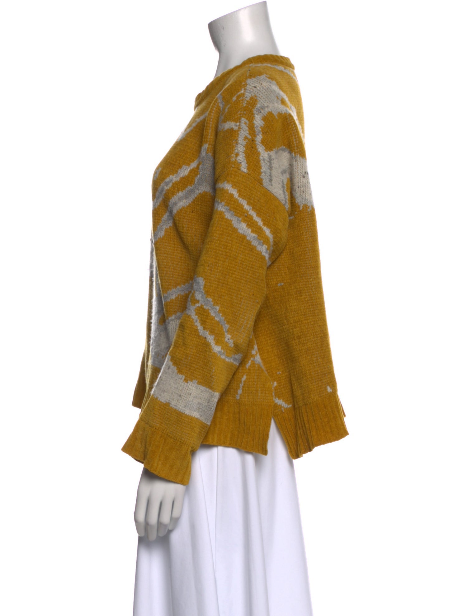 Billy Reid Striped Crew Neck Sweater