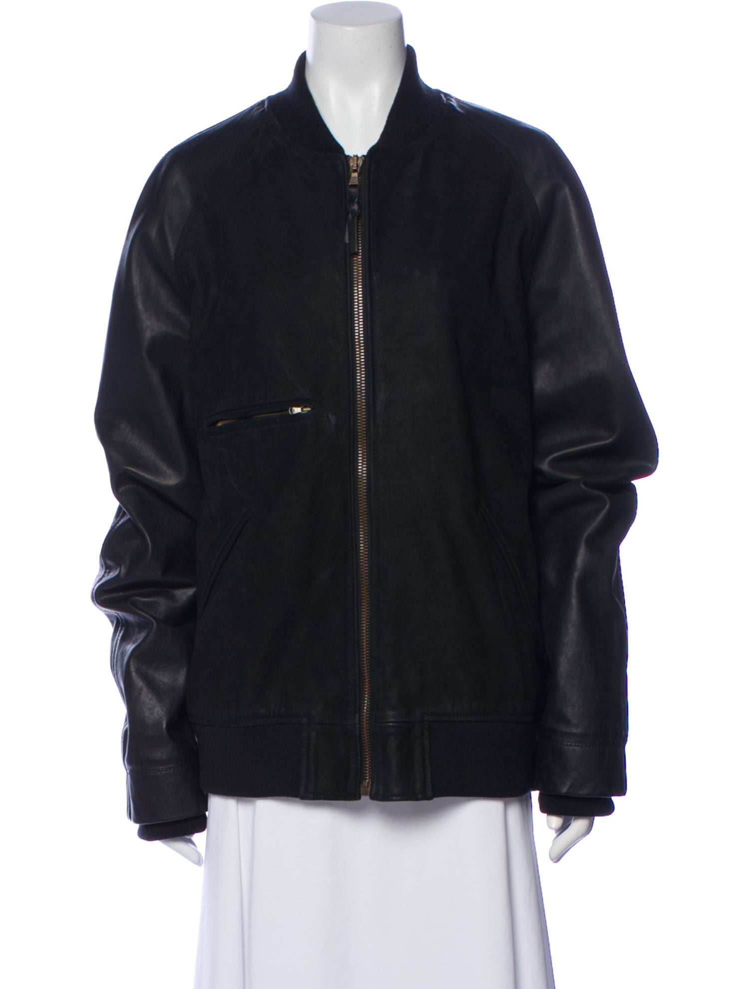 Billy Reid Calfskin Bomber Jacket