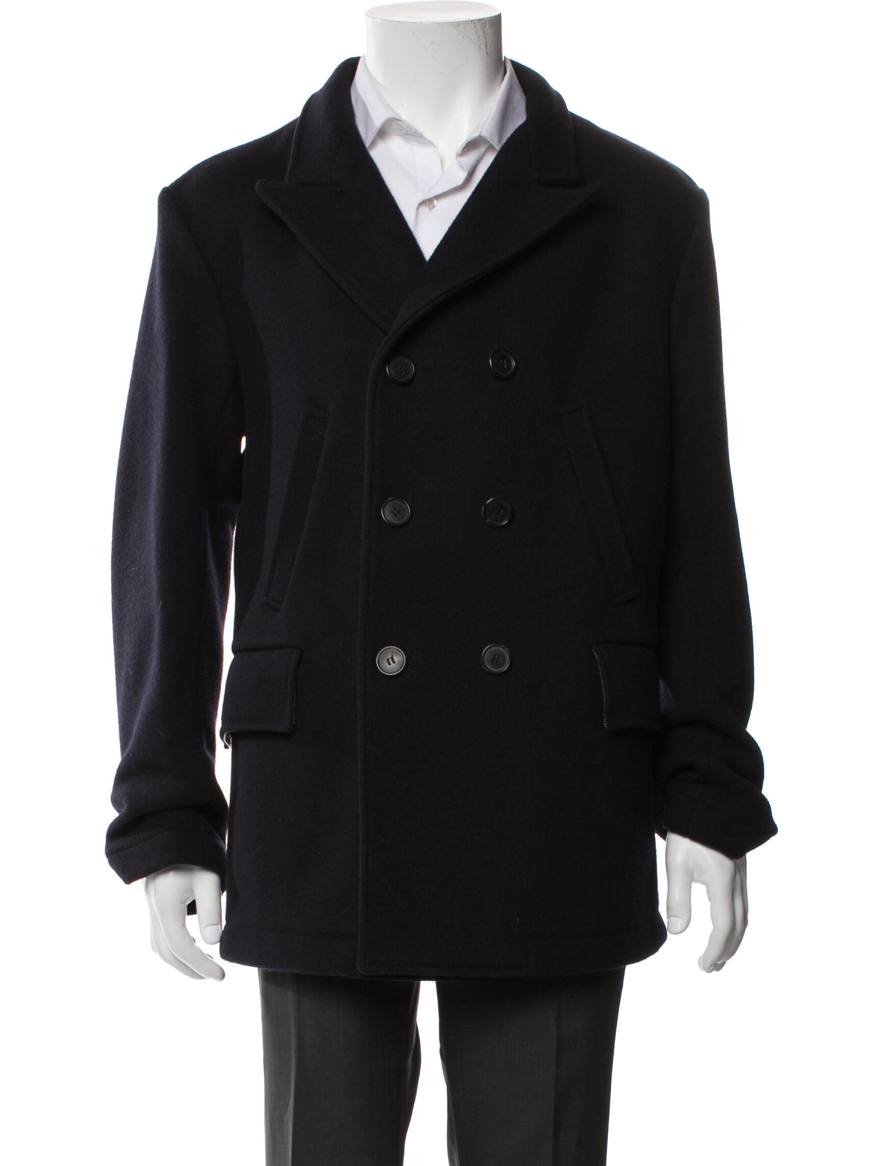 Billy Reid Virgin Wool Peacoat