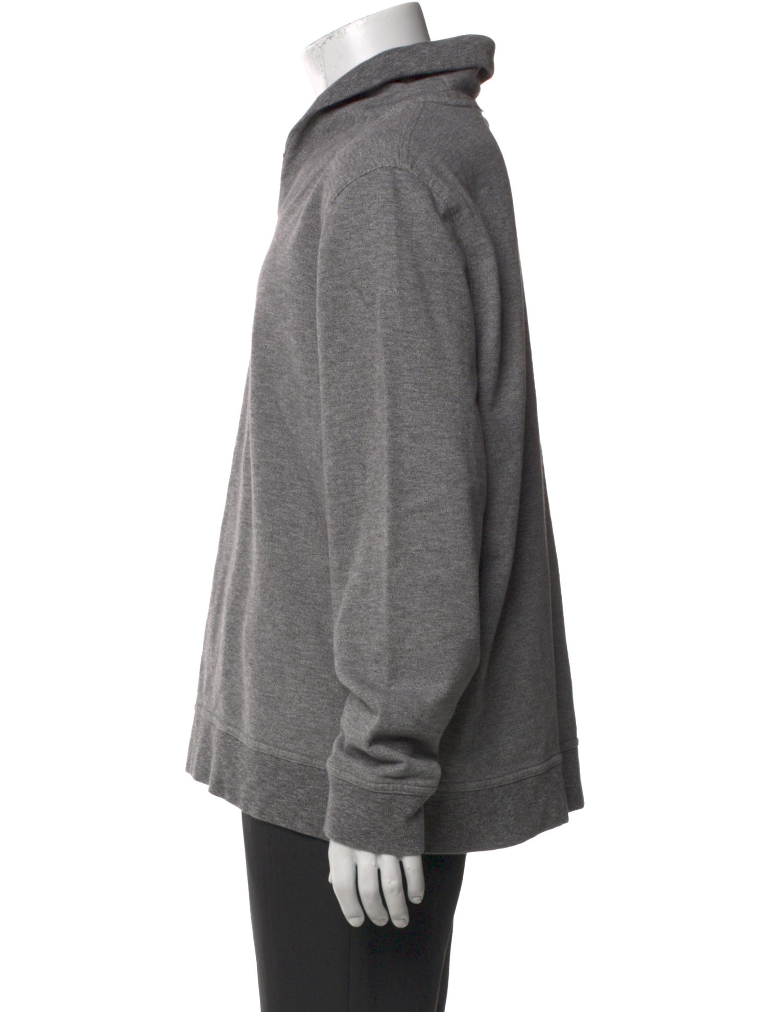 Billy Reid Mock Neck Long Sleeve Polo Sweater