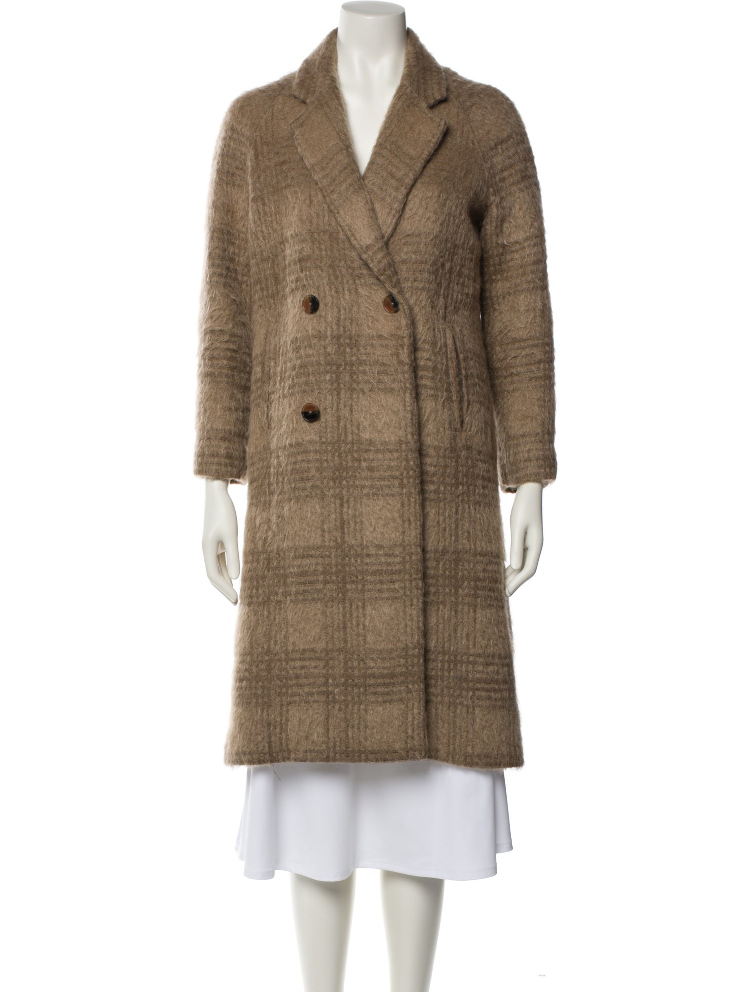 Billy Reid Plaid Print Coat