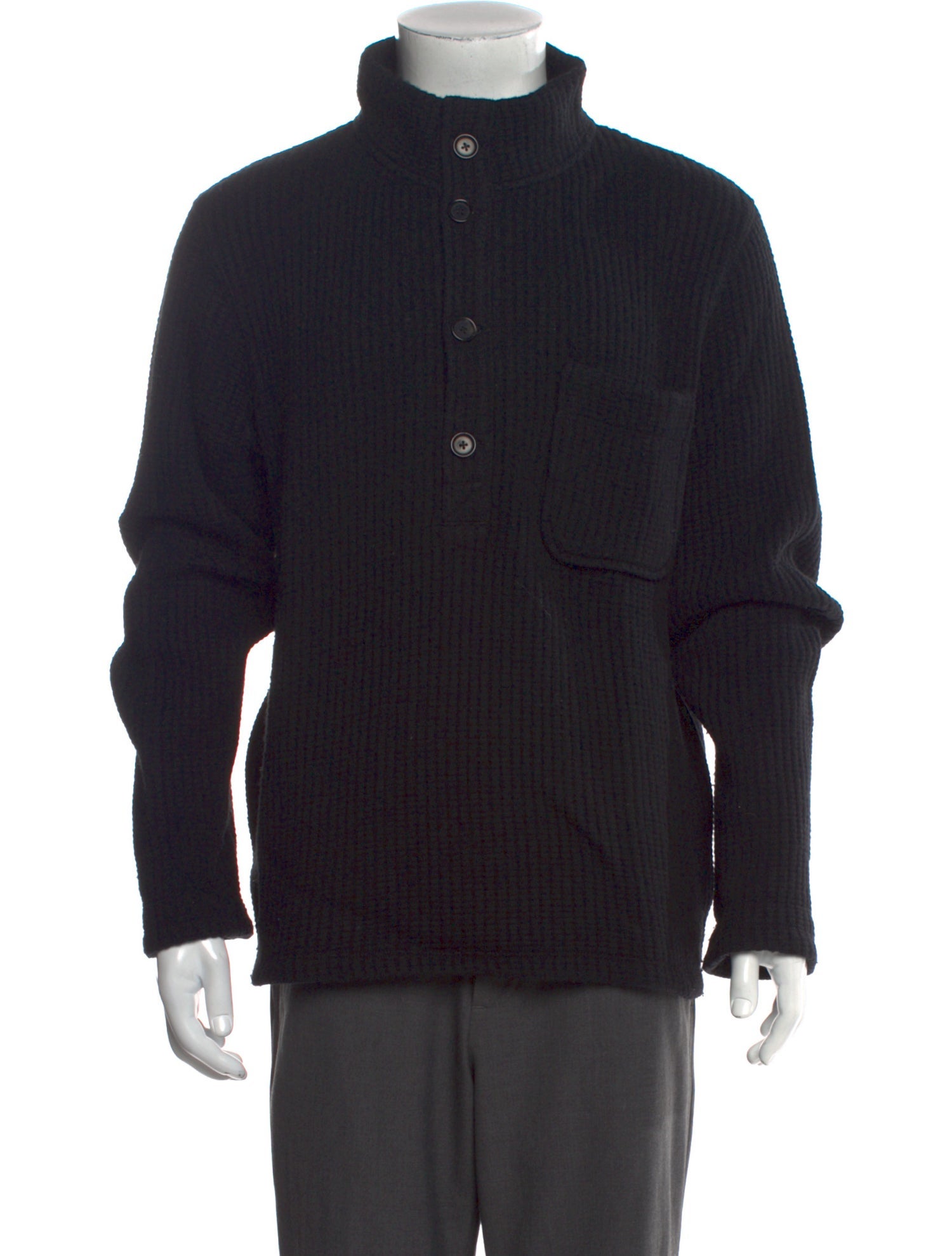 Billy Reid Mock Neck Long Sleeve Cardigan