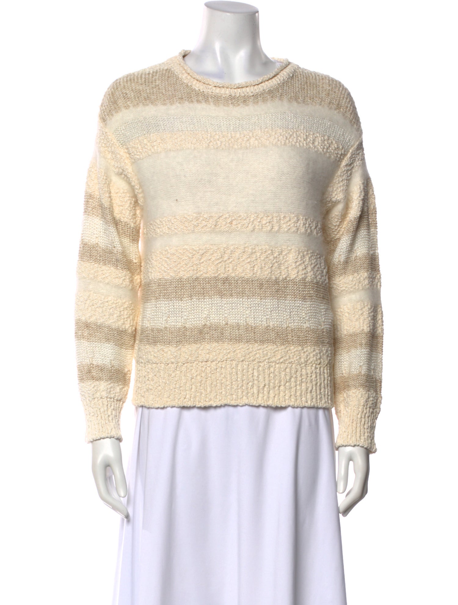 Billy Reid Striped Crew Neck Sweater