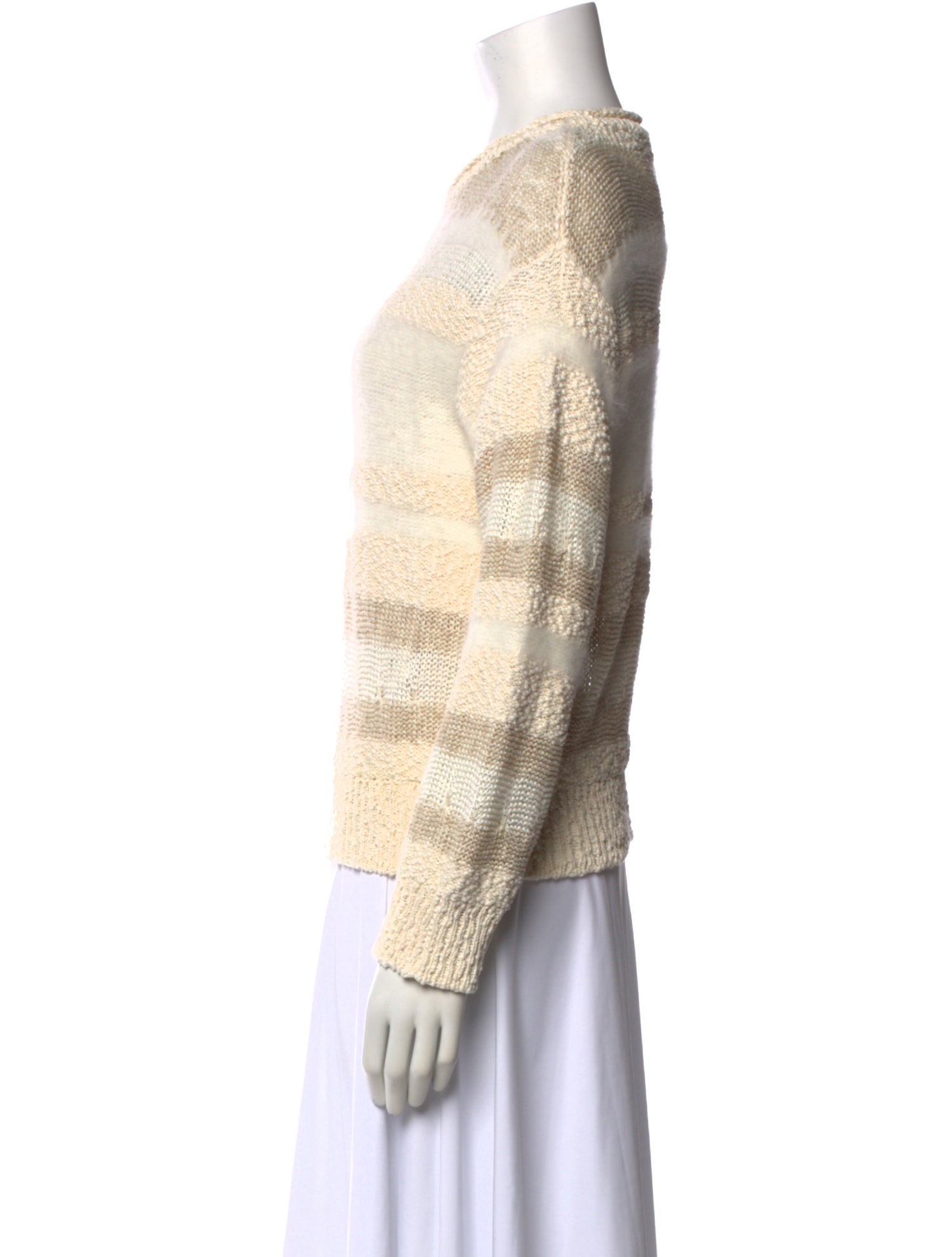 Billy Reid Striped Crew Neck Sweater