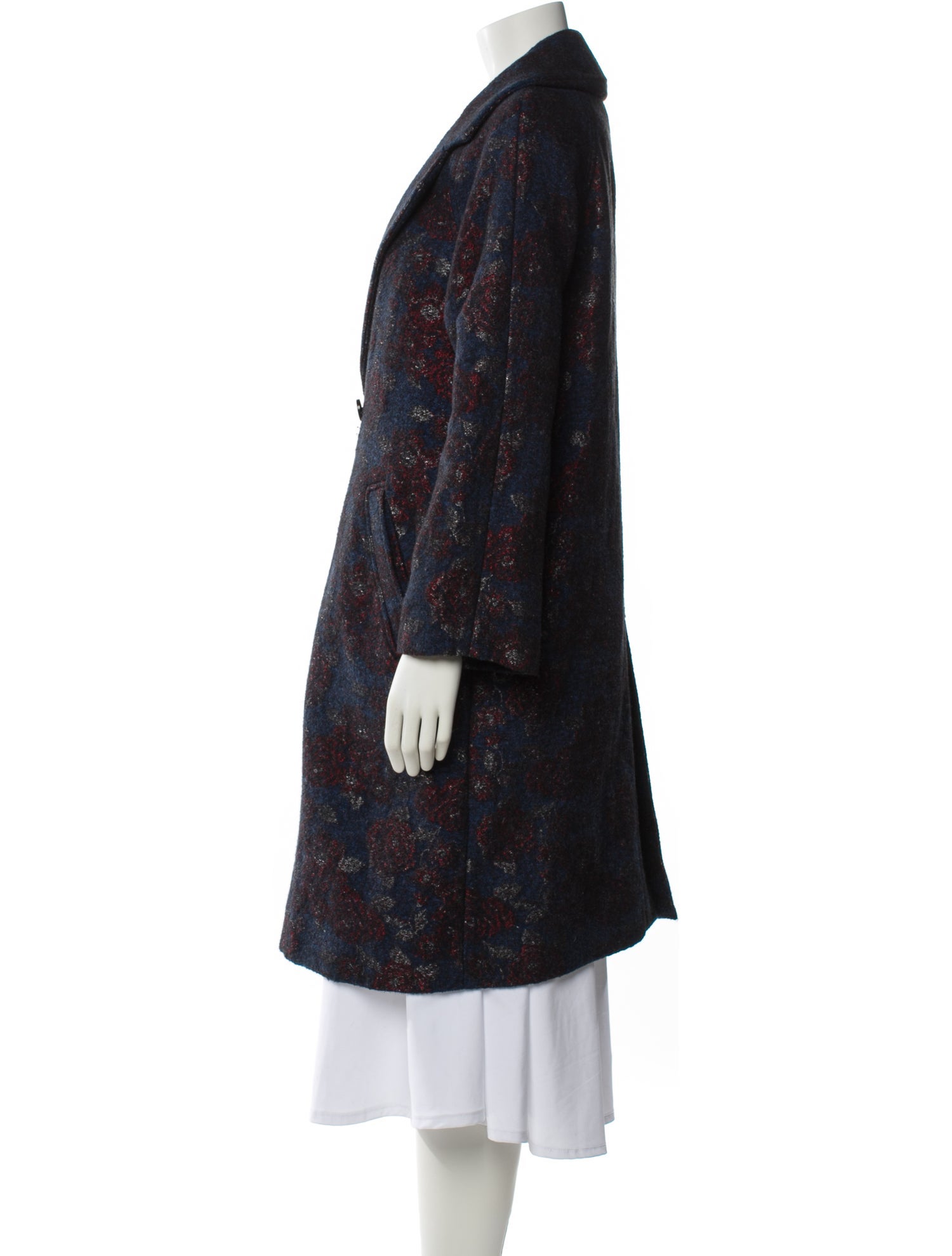 Billy Reid Floral Print Coat