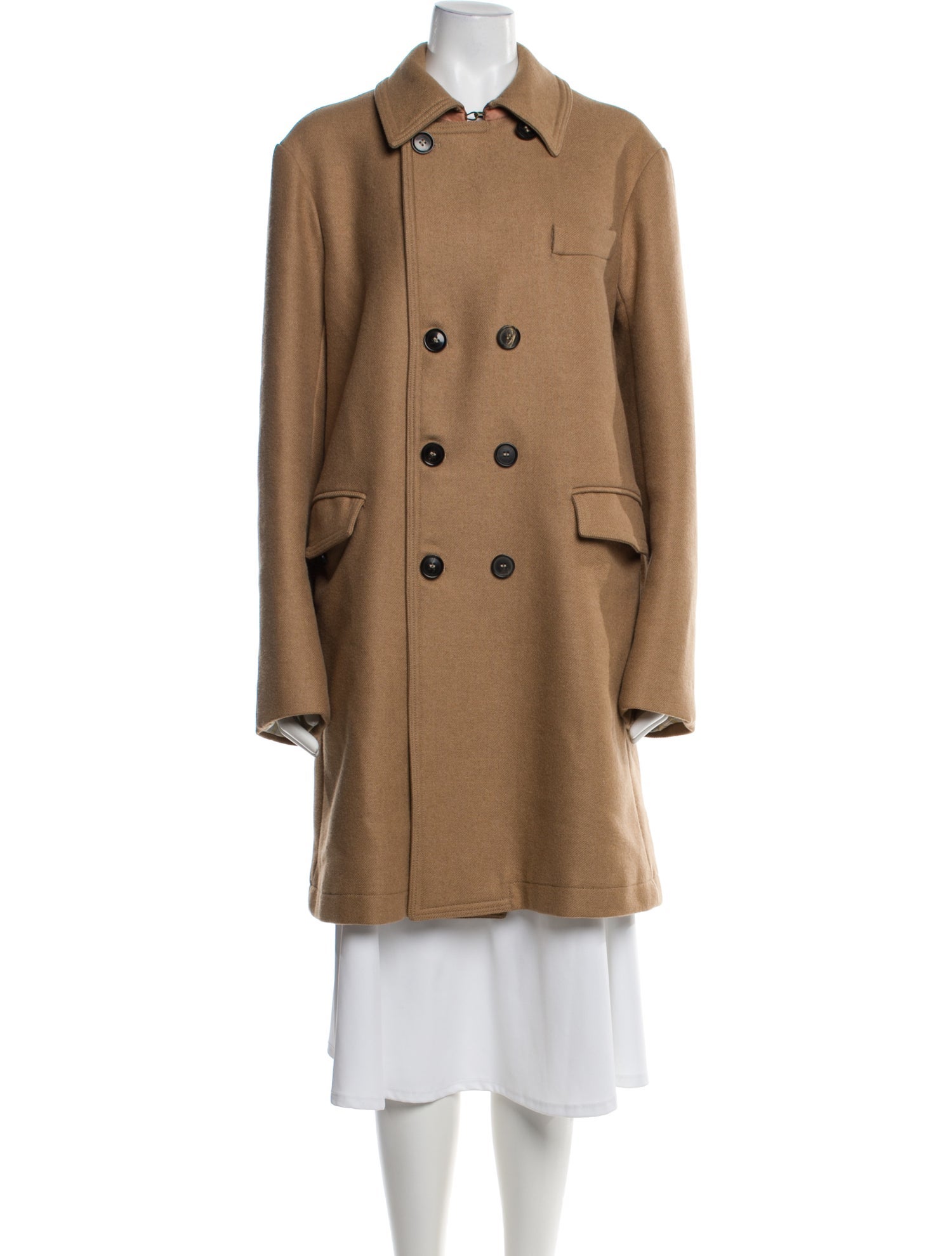 Billy Reid Camel Hair Peacoat