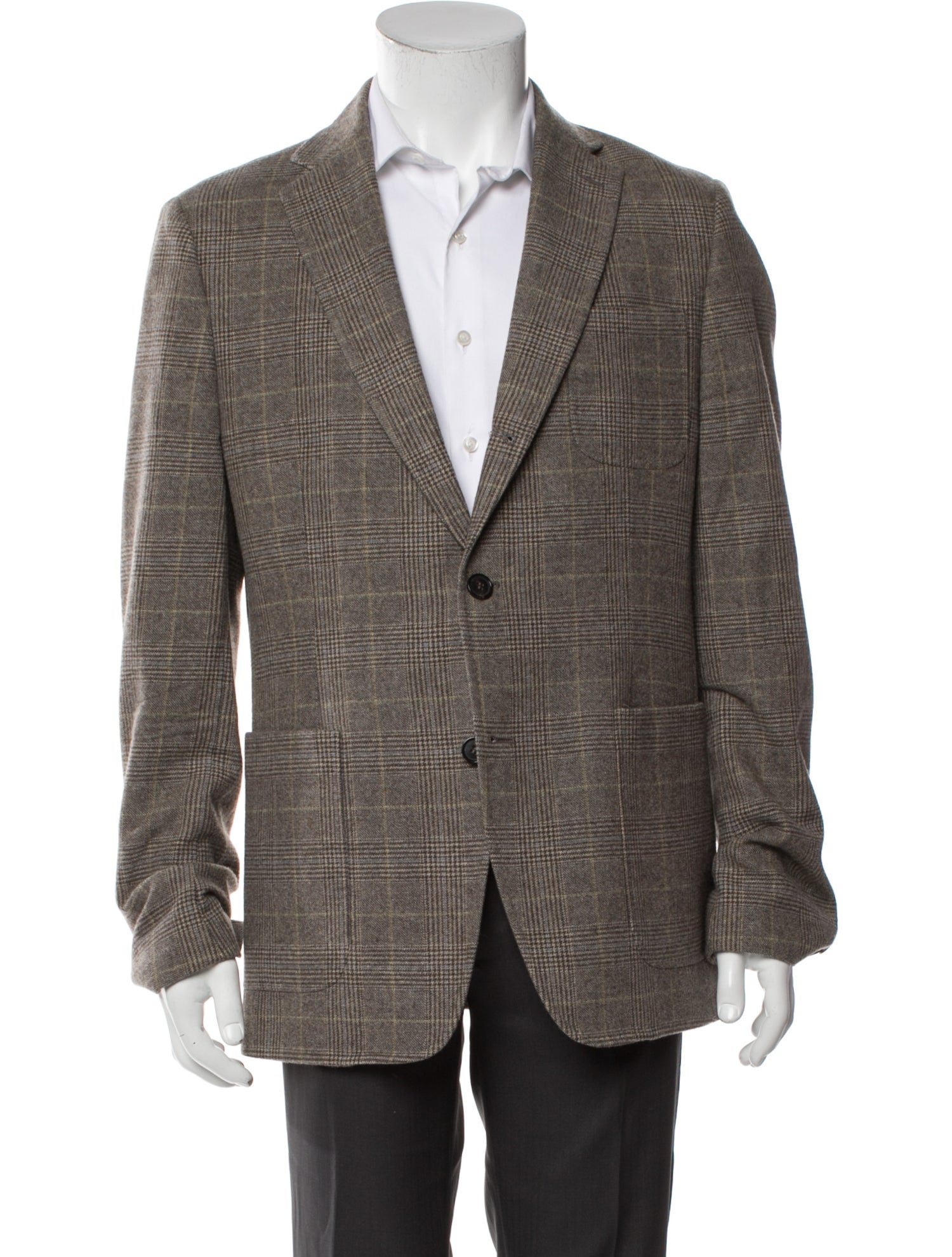 Billy Reid Plaid Print Utility Jacket