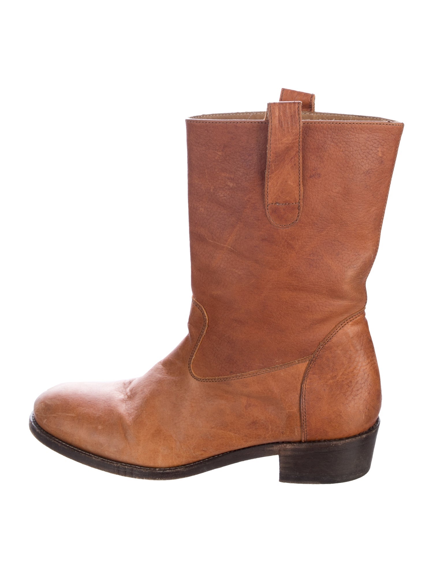 Billy Reid Leather Moto Boots