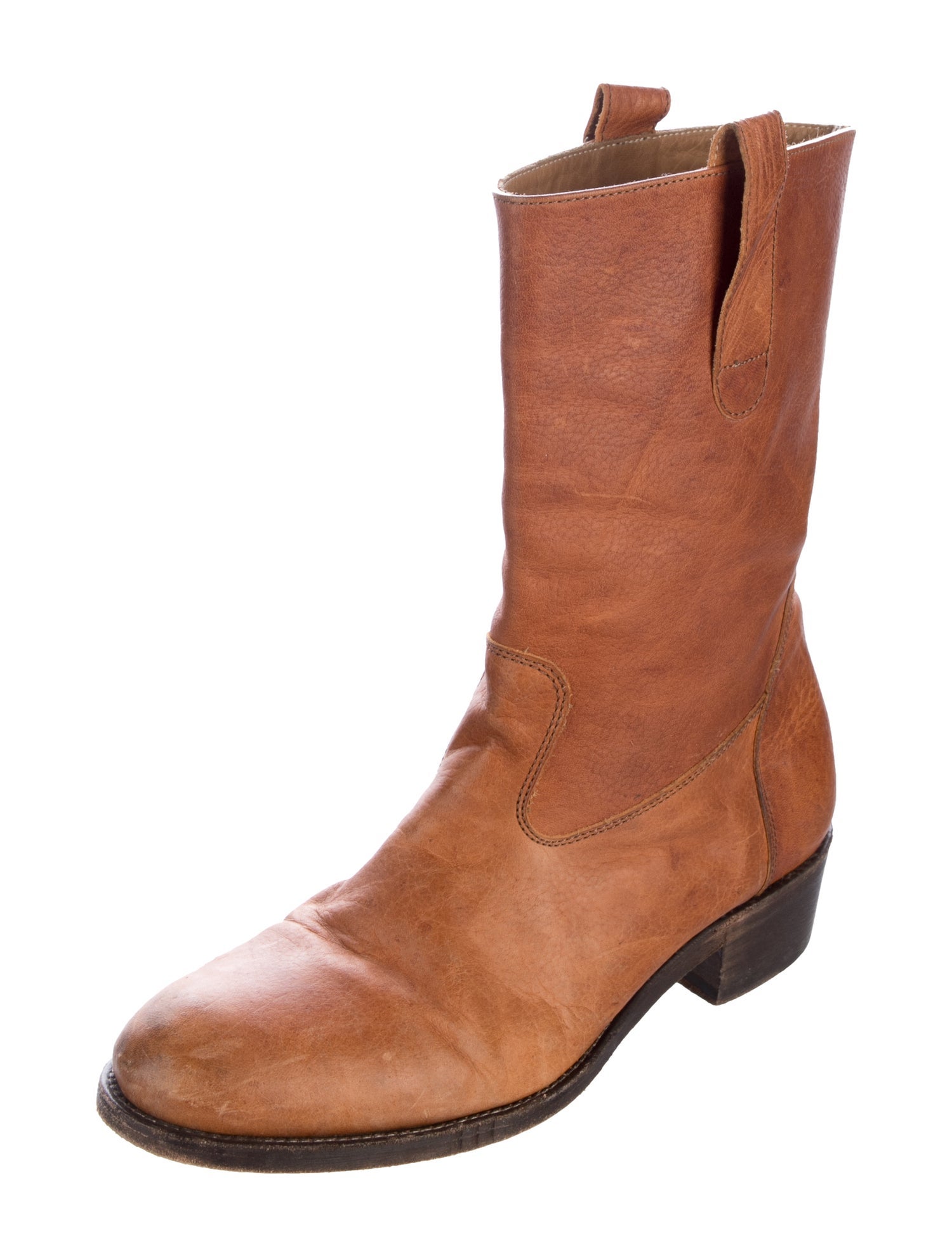 Billy Reid Leather Moto Boots