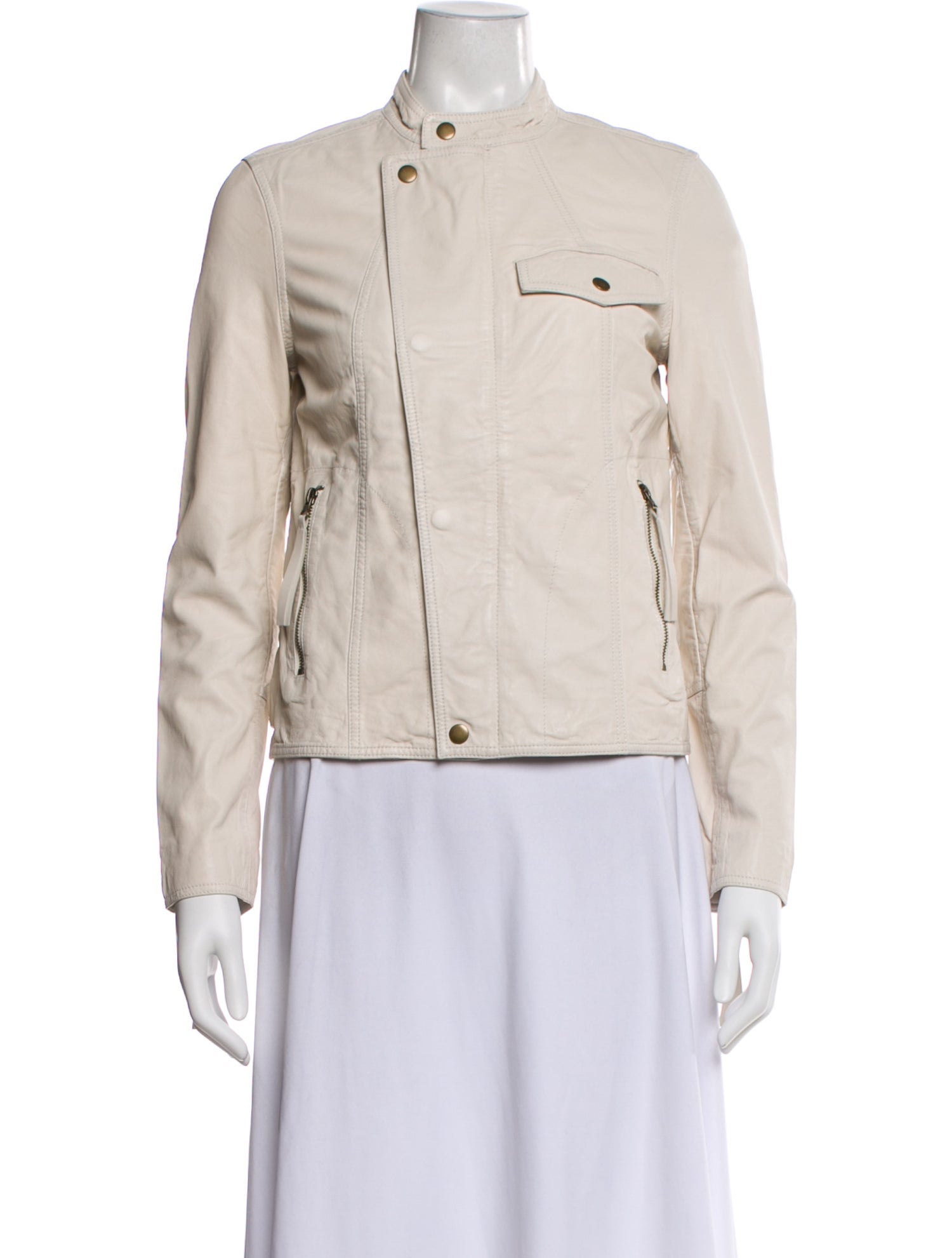 Billy Reid Lamb Leather Biker Jacket