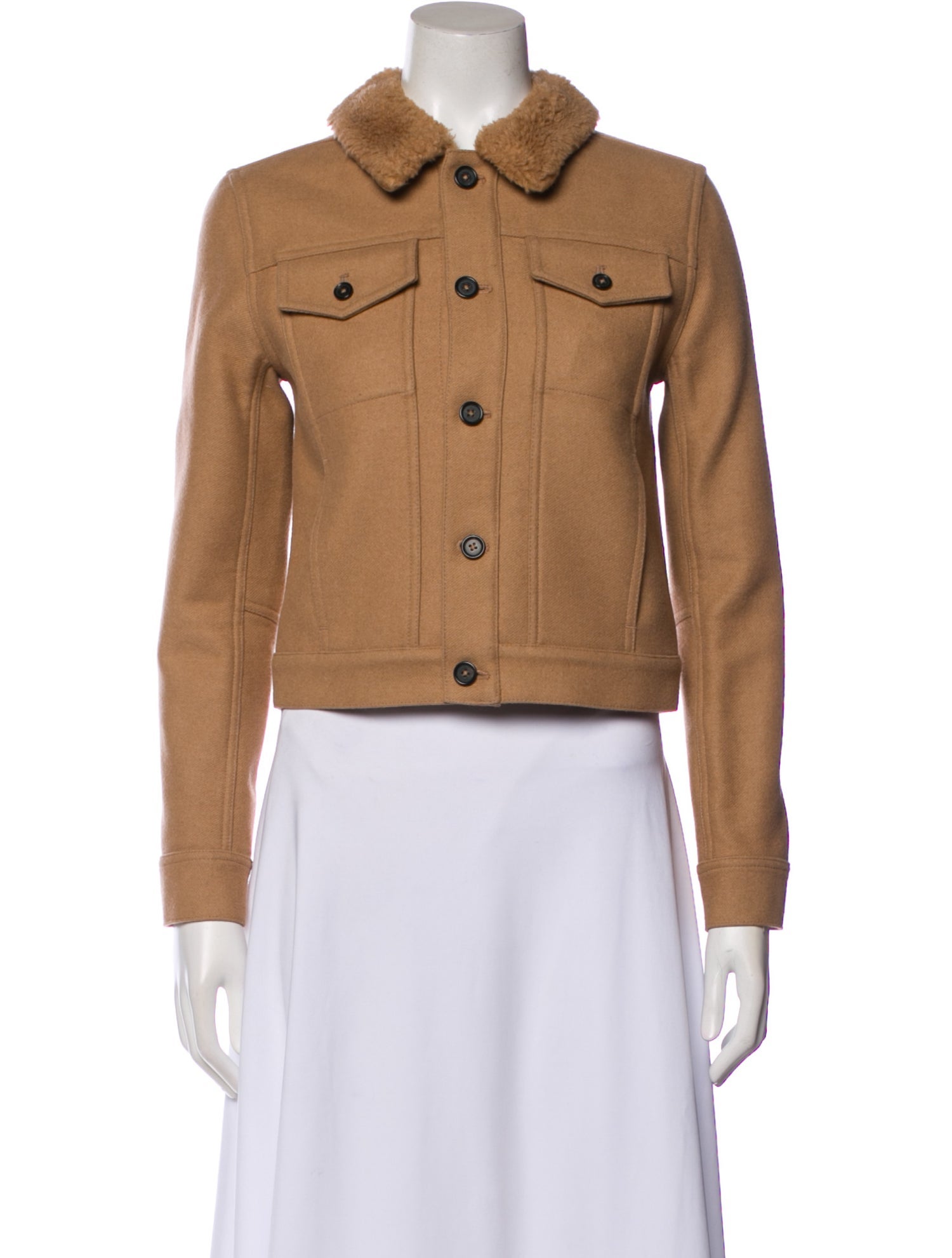 Billy Reid Camel Hair Utility Jacket