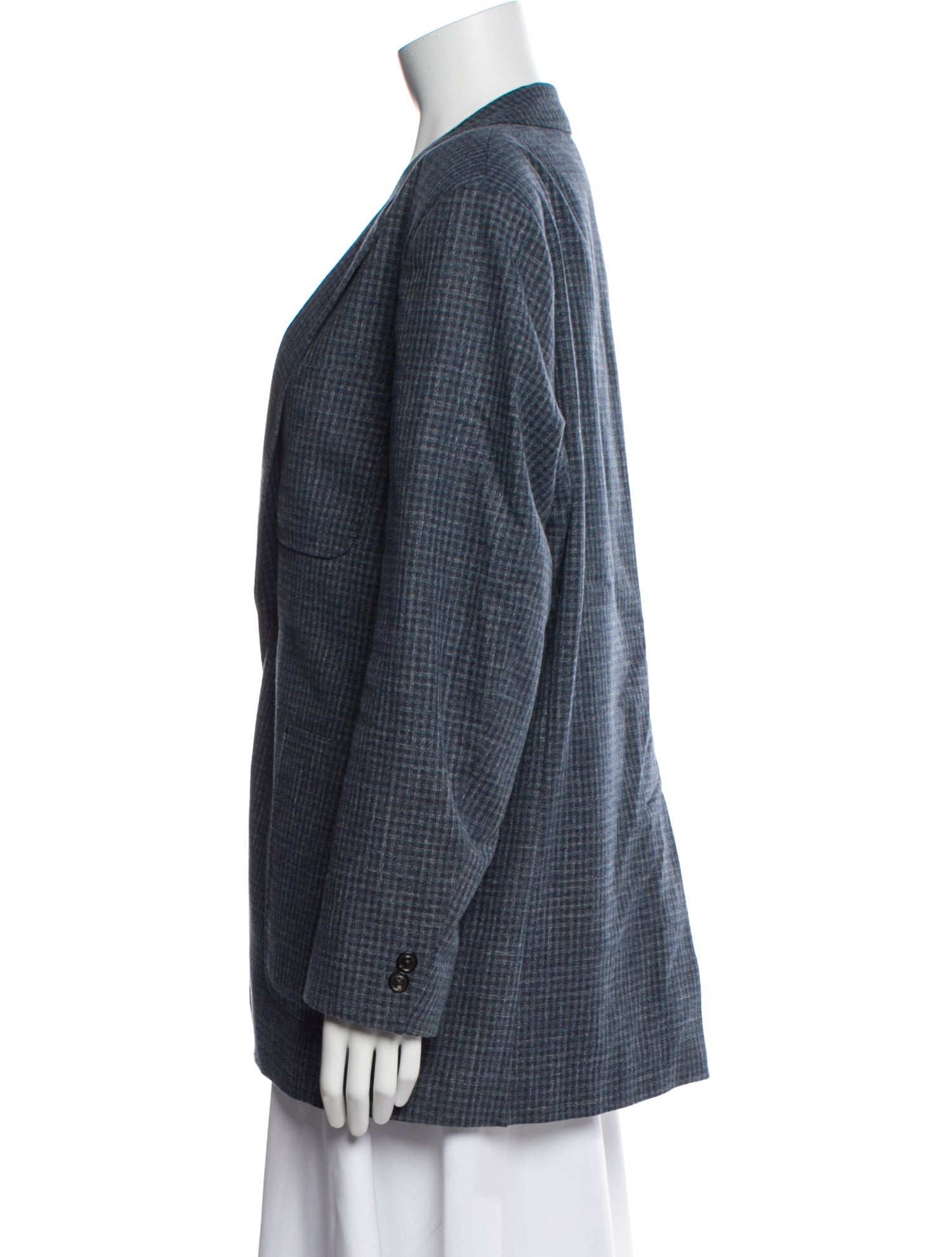 Billy Reid Plaid Print Coat