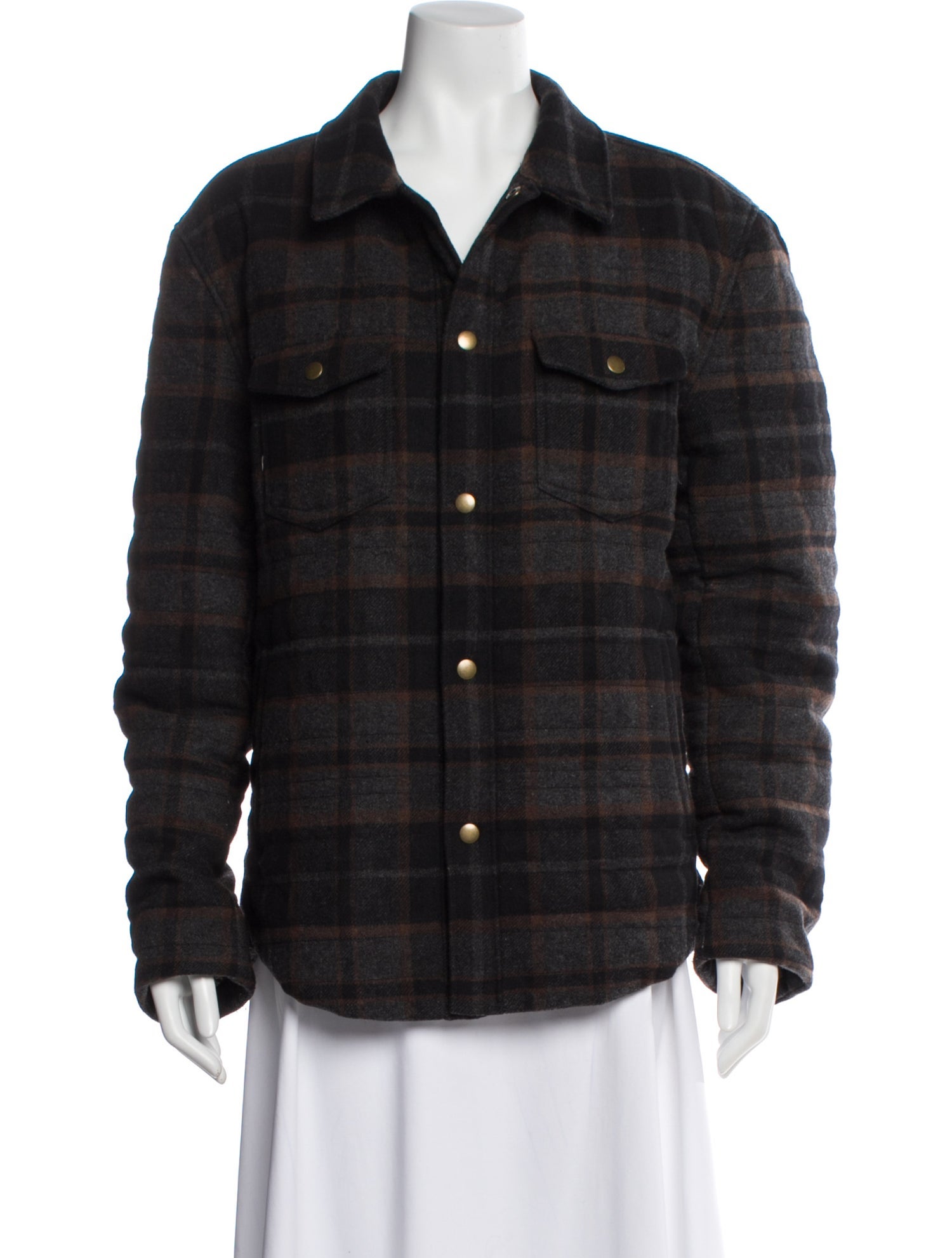 Billy Reid Plaid Print Coat