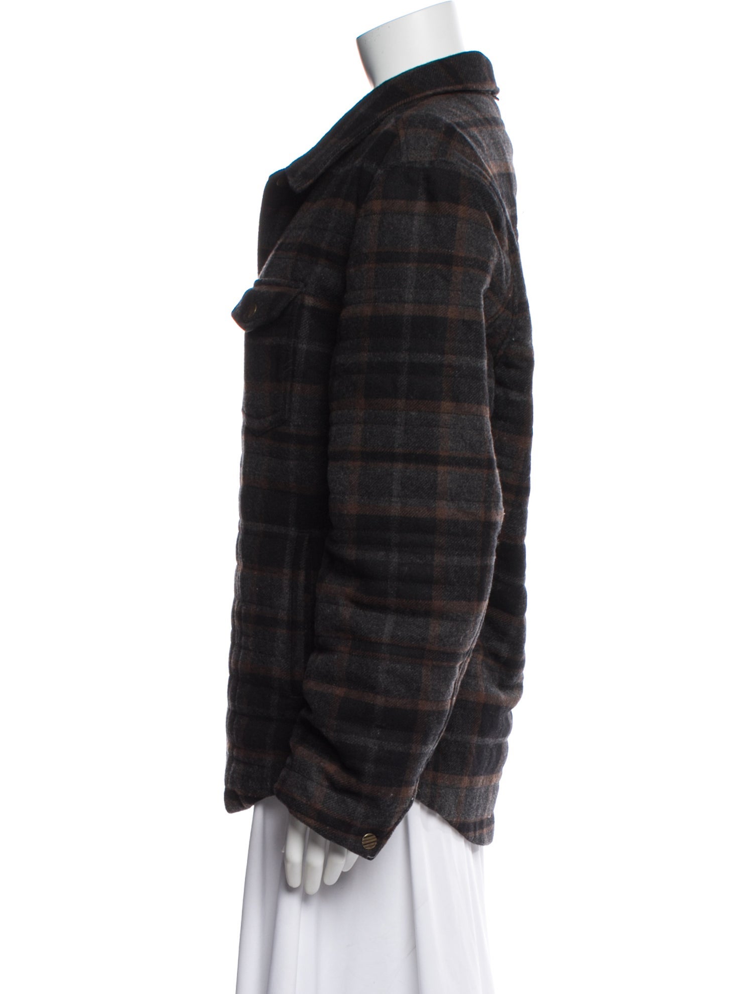 Billy Reid Plaid Print Coat